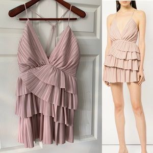 Alice McCall Pink Pleated Layered Dress